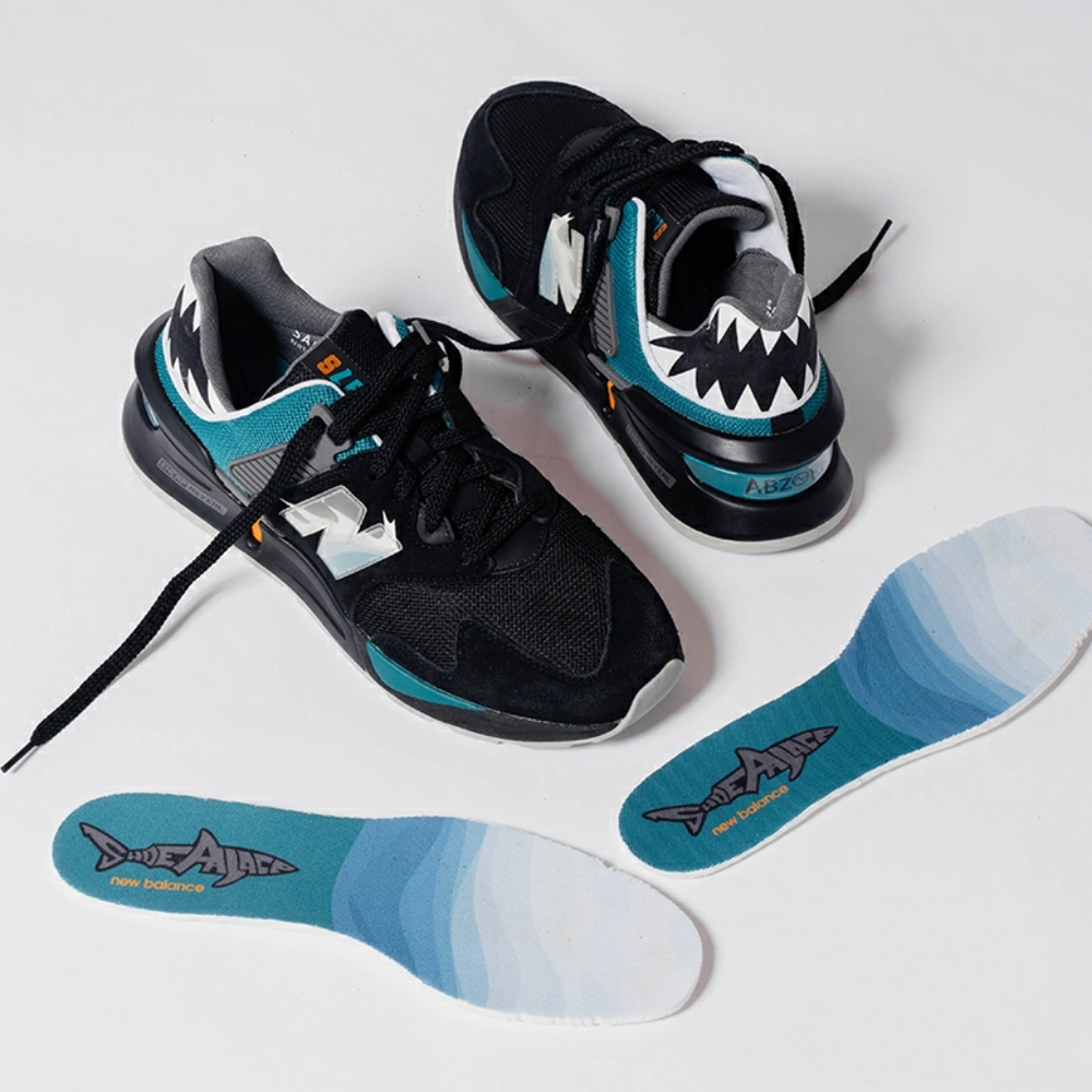 New Balance 997 Great White Black Toe shoes